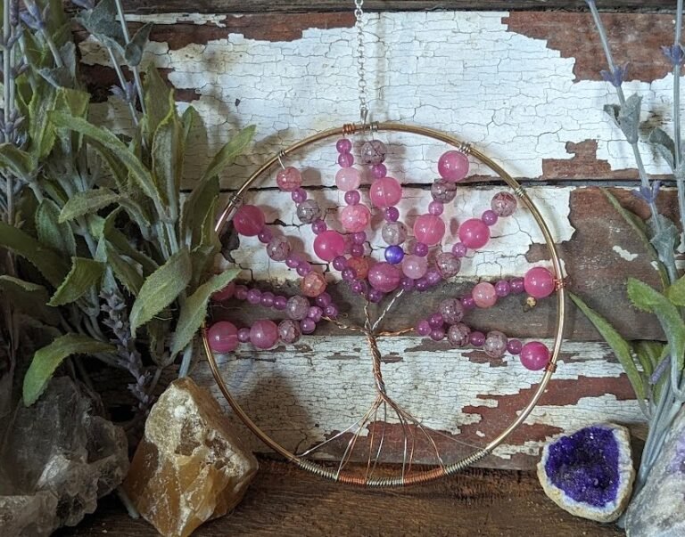 Pink and Gray Large Tree of Life